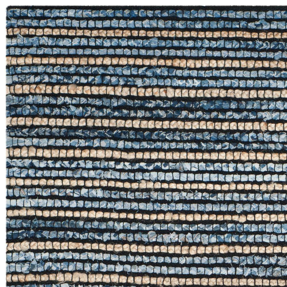 Cape Cod Blue Cotton Handmade 6' x 9' Area Rug