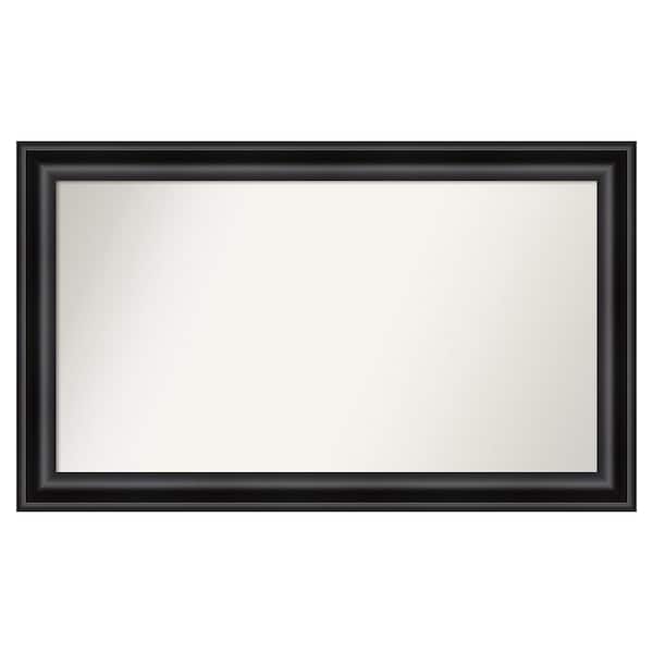 Amanti Art Grand Black 49.75 in. W x 29.75 in. H Custom Non-Beveled Recycled Polystyrene Framed Bathroom Vanity Wall Mirror