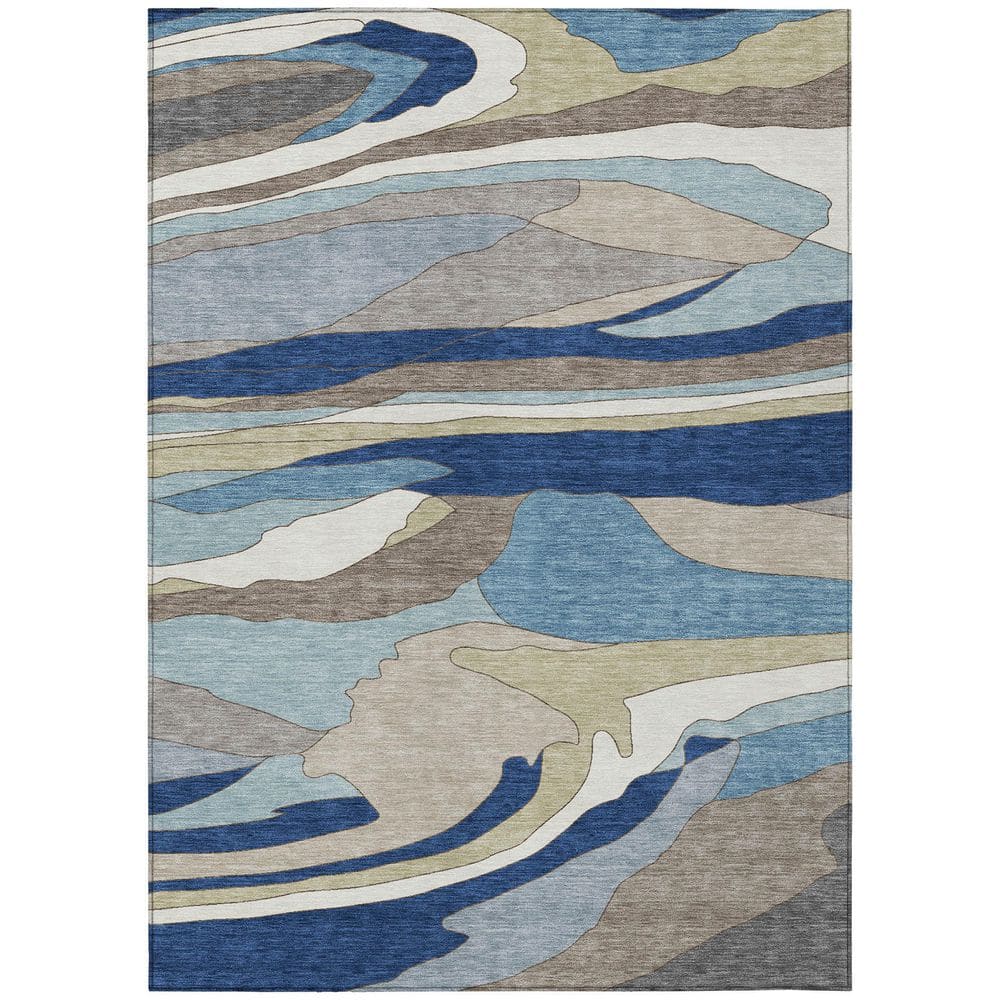 Chantille Machine Washable Indoor/Outdoor Abstract ACN2777 Baltic 3 ft. x 5 ft. Area Rug price history on PriceWatchPro