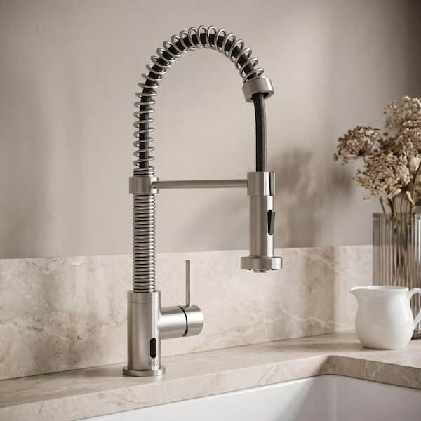VIGO Edison Single Handle Pull-Down Sprayer Kitchen Faucet with