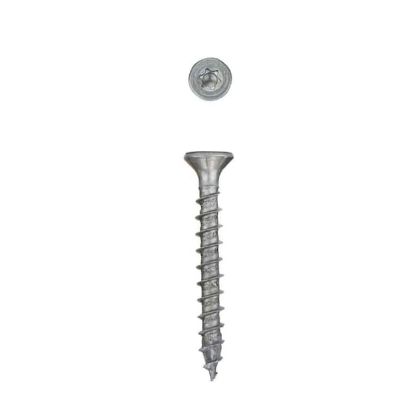#14 x 2 in. Exterior Construction Torx T-Star Plus Flat Head Deck Wood Screws Bit Included Bulk Pail (1500-Piece)