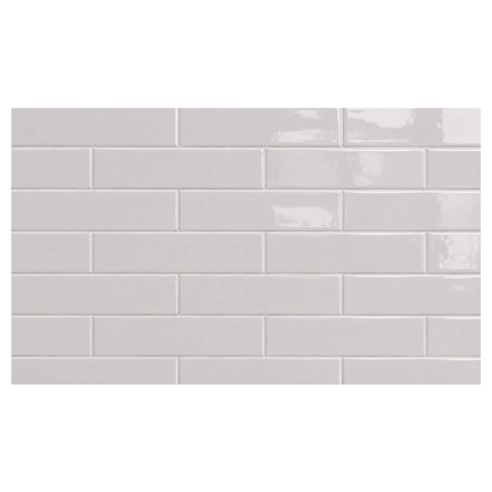 Underground Grey SAMPLE Glossy Glazed Ceramic Wall Tile 4 in. x 16 in. (0.43 sq. ft./piece) price history on PriceWatchPro