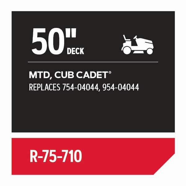 Replacement Belt 1/2 in. x 134 in. for 50 in. Deck Riding Mowers, Fits MTD and Cub Cadet (R-75-710)