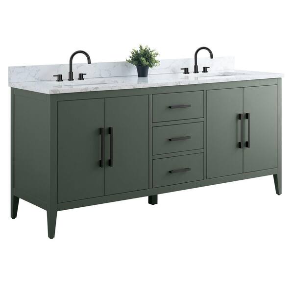MKS♡ Vanity Art 72 in. W x 22 in. D x 34 in. H Double Sink