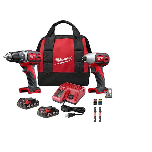 M18 18V Lithium-Ion Cordless Drill/Impact Driver Combo Kit (2-Tool) W/ 2 Batteries, Charger & Magnetic Nut Driver Set