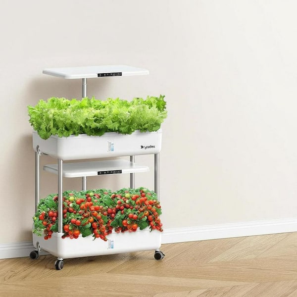 Dryades 44-Pod 2-Tier Hydroponic Growing System, Indoor Starter