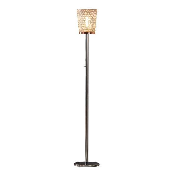 Artiva 71 In Chrome And Copper Fifth, Torchiere Floor Lamp Target