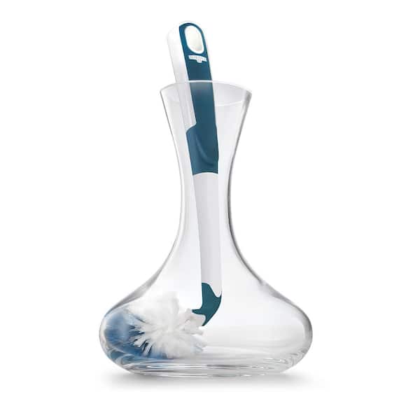 Smart Design Bottle Brush - Non-Slip Handle – Long Lasting Bristles - Dishwasher Safe - Cleans Water Bottles, Pitchers, Carafes, Vases - 10.5 Long
