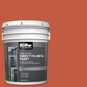 5 gal. #M180-7 Deep Fire Semi-Gloss Direct to Metal Interior/Exterior Paint