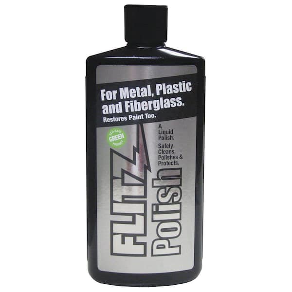 Flitz 16 oz. Green Metal, Plastic and Fiberglass Polish Liquid Bottle