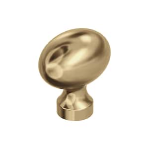 Vaile 1-3/8 in. (35mm) Modern Champagne Bronze Oval Cabinet Knob