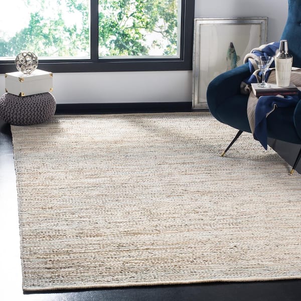 Vintage Leather Beige Doormat 2 ft. x 4 ft. Distressed Solid Area Rug