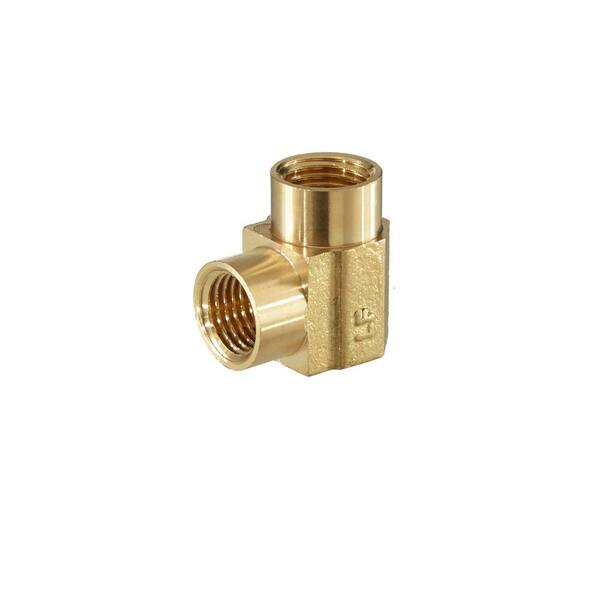 Everbilt 1/8 in. FIP 90-Degree Brass Elbow Fitting 801949 - The