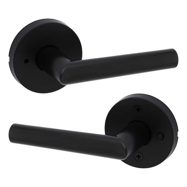 Milan Matte Black Privacy Bed/Bath Door Handle