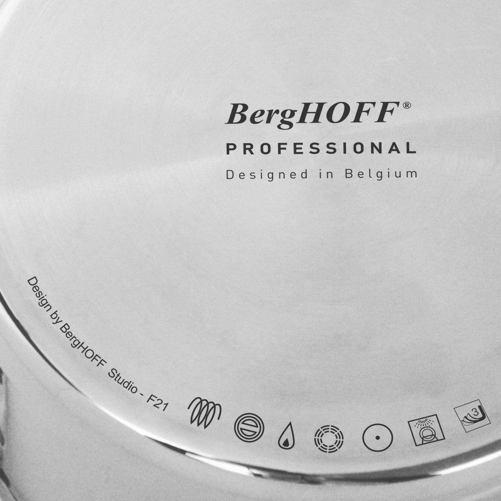 Professional 9.5" Stainless Steel Stockpot with Basket Insert, 8qt