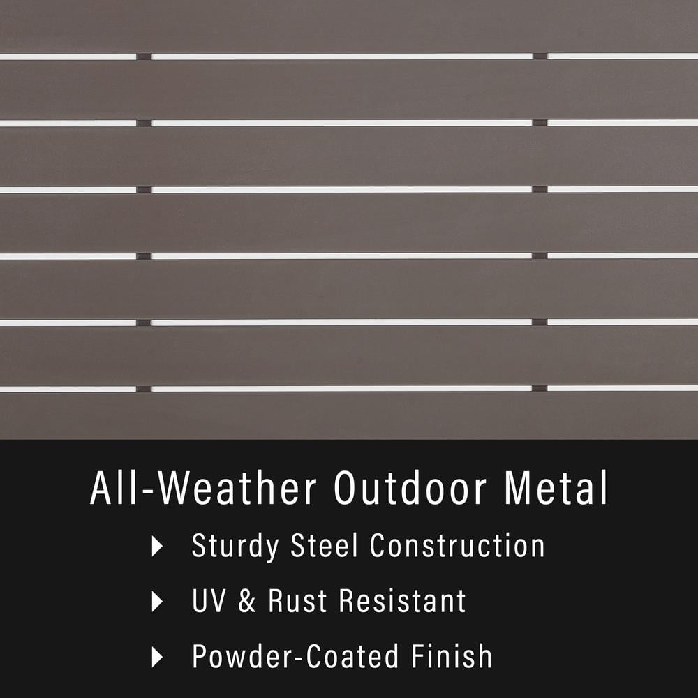 Cali Bay Light Brown Steel Outdoor Coffee Table