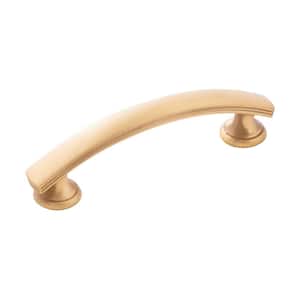 American Diner 3 in. (76.2 mm) Center-to-Center Brushed Golden Brass Cabinet Pull (10-Pack)