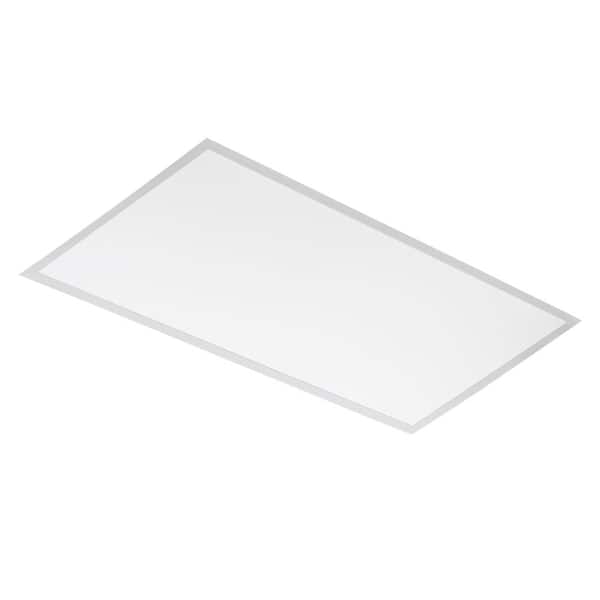 ETI LIGHTING 2 ft. x 4 ft. Backlit Selectable Lumens Wattage 3500K 4000K 5000K Integrated LED White Troffer Light 0-10V Dimming