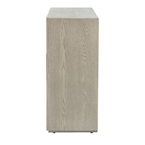 Gray 48.00 in. W x 35.40 in. H Storage Cabinet with 4 Tempered Glass Doors and Adjustable Shelf