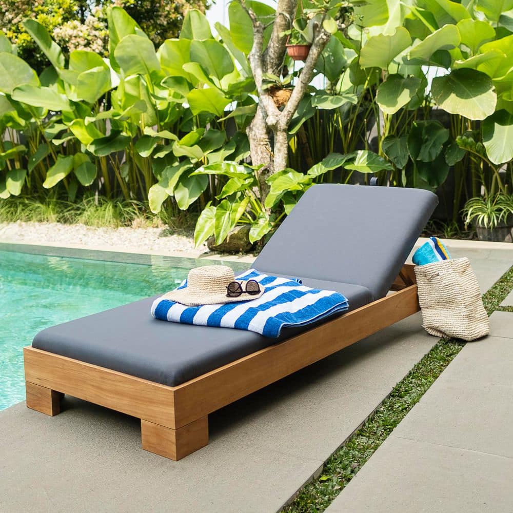 Cambridge Casual Palou Premium Indonesia Teak Wood Outdoor Chaise