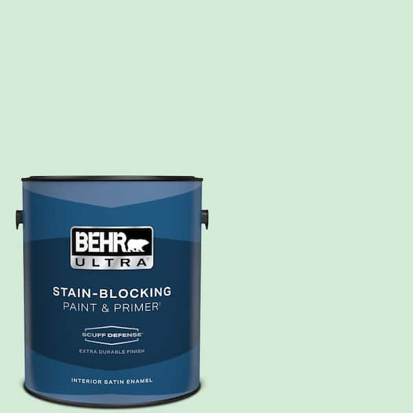 BEHR ULTRA 1 gal. #460C-3 Venetian Pearl Extra Durable Satin Enamel Interior Paint & Primer