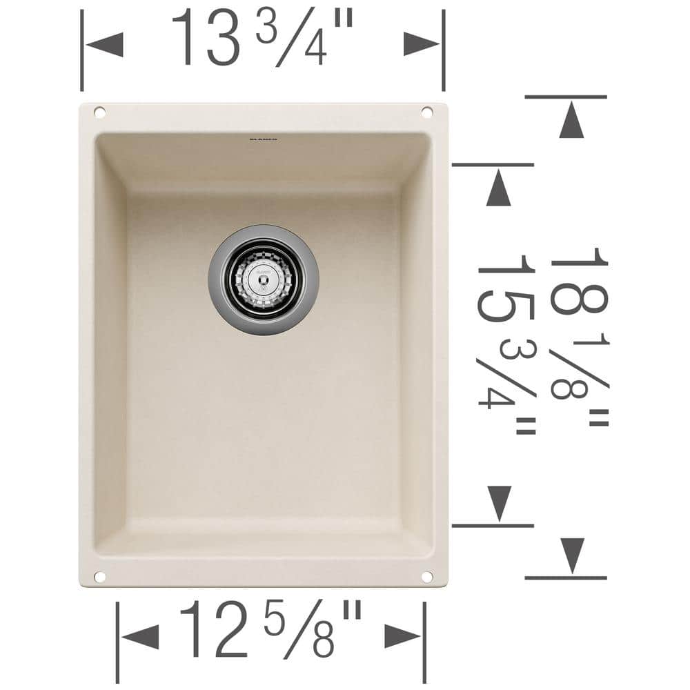 Soft White Granite Composite Undermount Bar Sink