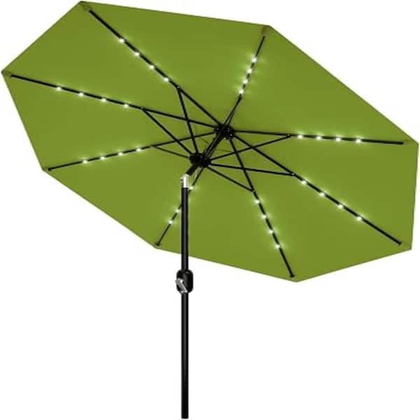 double patio umbrella Kozyard 15 FT Rectangular Double-Sided with Solar Lights, Outdoor Patio Umbrella with Crank Lift, Base Included, UV-Resistant for Pool, Choose this outdoor umbrella Rectangular Patio Umbrella Metal hello kitty fluffy backpack Color:Ruby Red