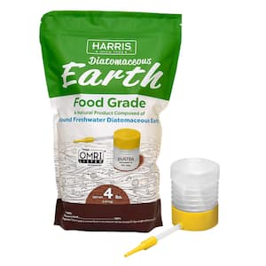 64 oz.(4 lb.) Diatomaceous Earth Food Grade 100% with Powder Duster Applicator