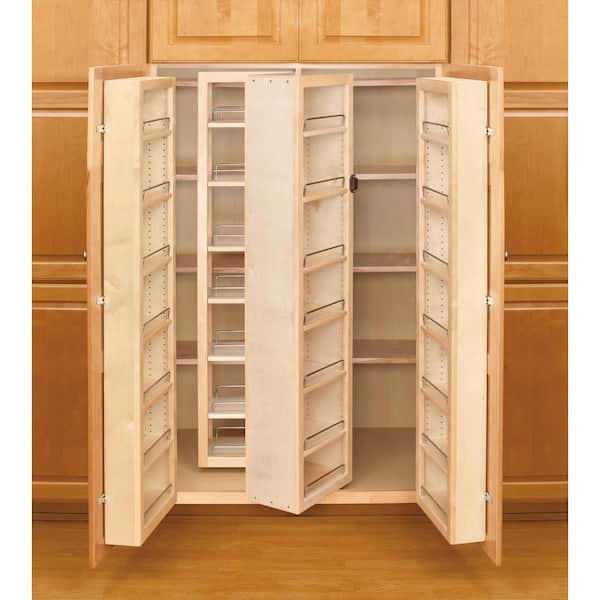 Wood Swing Out Cabinet Pantry Kit, Wooden Pantry Shelving Kit