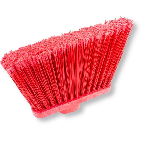 CFS Brands 36867EC05 Sparta 12 in. Red Polypropylene Flagged Upright Broom Head (12-Pack) - 3