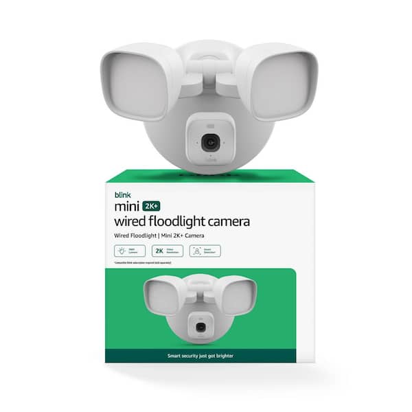2K Plus Wired Floodlight Camera (White)