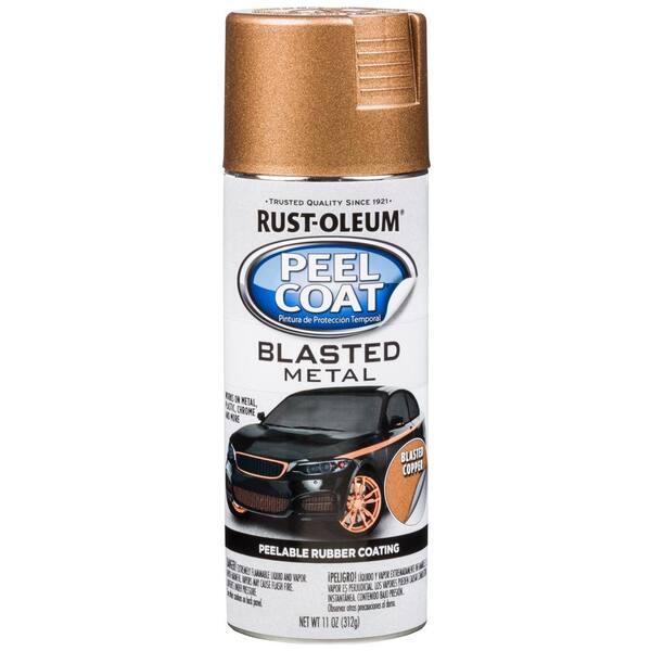 Rust-Oleum Automotive 11 oz. Peel Coat Blasted Metal Copper Peelable Rubber Coating Spray Paint (6-Pack)