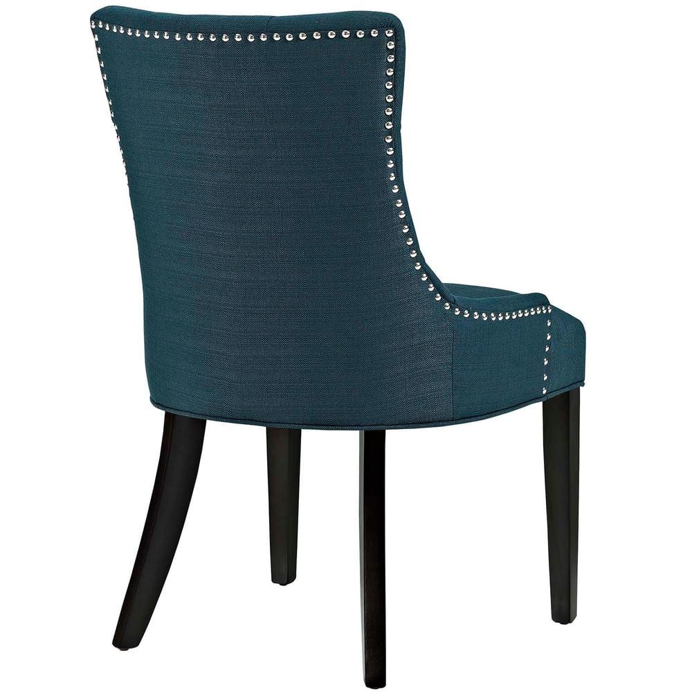 Elegant Black Wood Upholstered Parsons Dining Side Chair