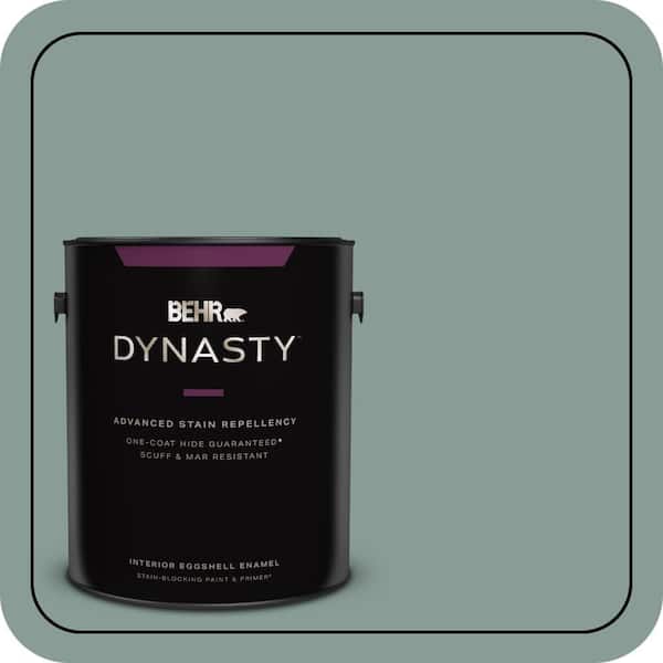 BEHR DYNASTY 1 gal. #490F-5 Cloud Burst Eggshell Enamel Interior Stain-Blocking Paint & Primer