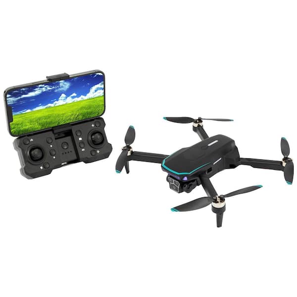 XG-34 Neith Foldable Brushless Drone with GPS, Wi-Fi Camera, 6-axis Gyroscope, Vertical Take Off, Landing (VTOL), Black