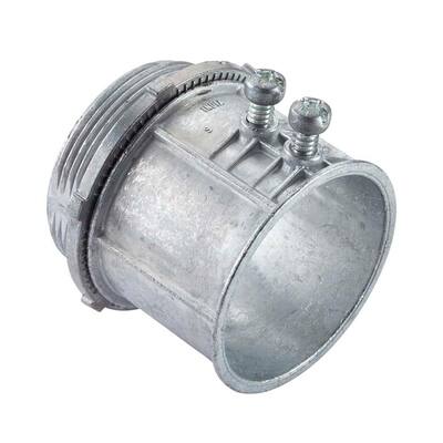Lot 50 Connecteurs Compression EMT 1/2 Pouce Halex - Métal Argenté 50°