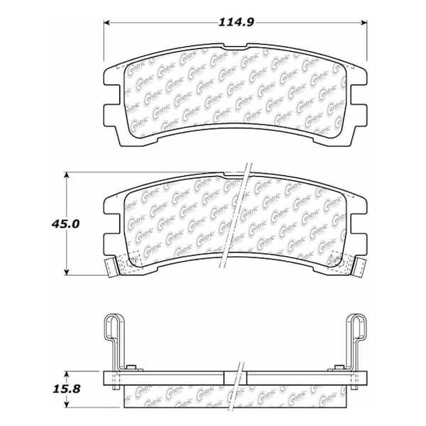 Centric Parts Disc Brake Pad Set 1988-1995 Nissan Pathfinder