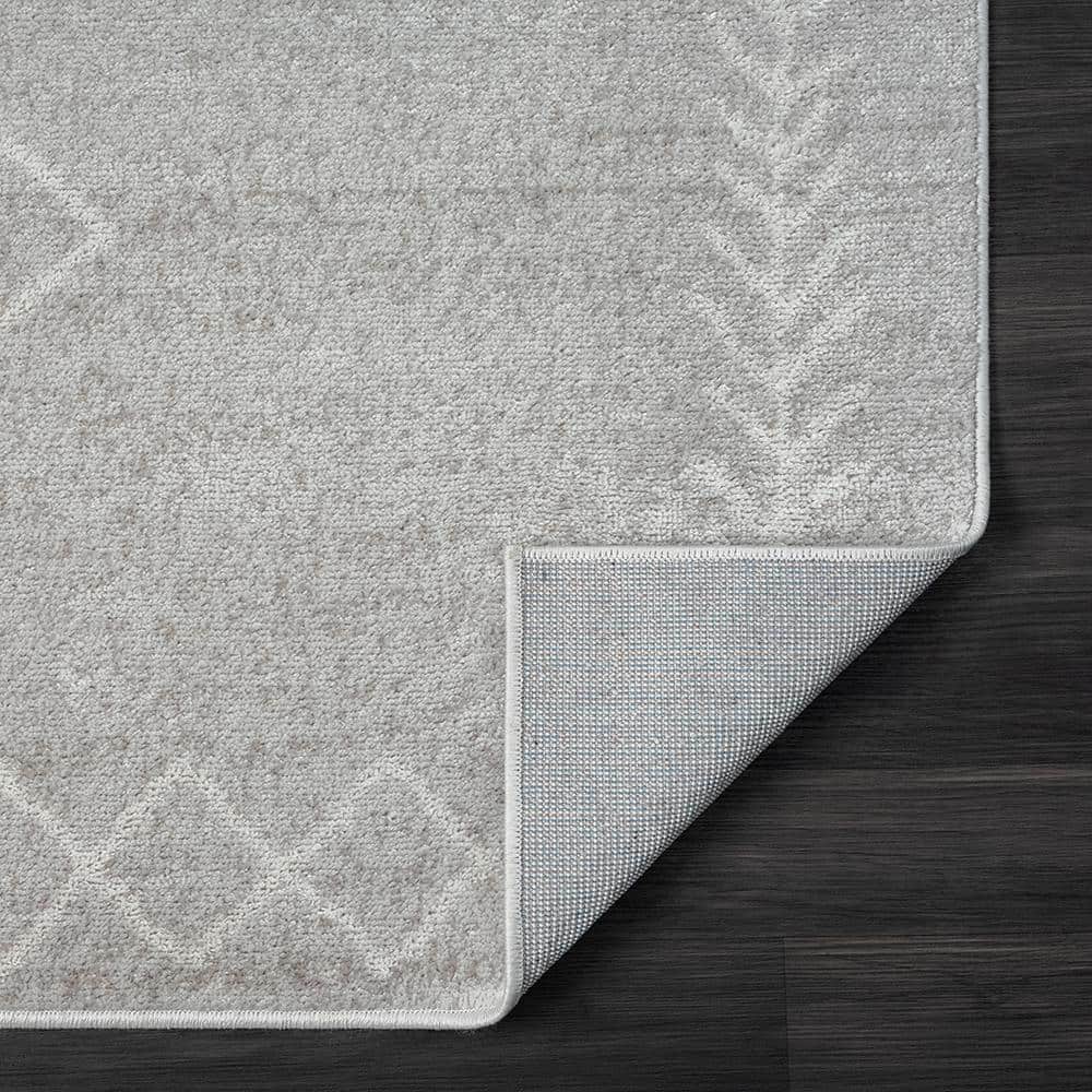 Calixta Reversible Gray Shag Area Rug 5' x 7'