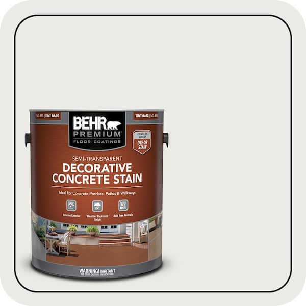 1 gal. Semi-Transparent Tint Base Flat Interior/Exterior Decorative Concrete Stain