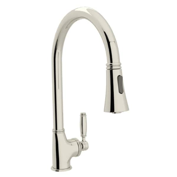 ROHL Michael Berman Single-Handle Pull-Down Sprayer Kitchen Faucet in Polished Nickel