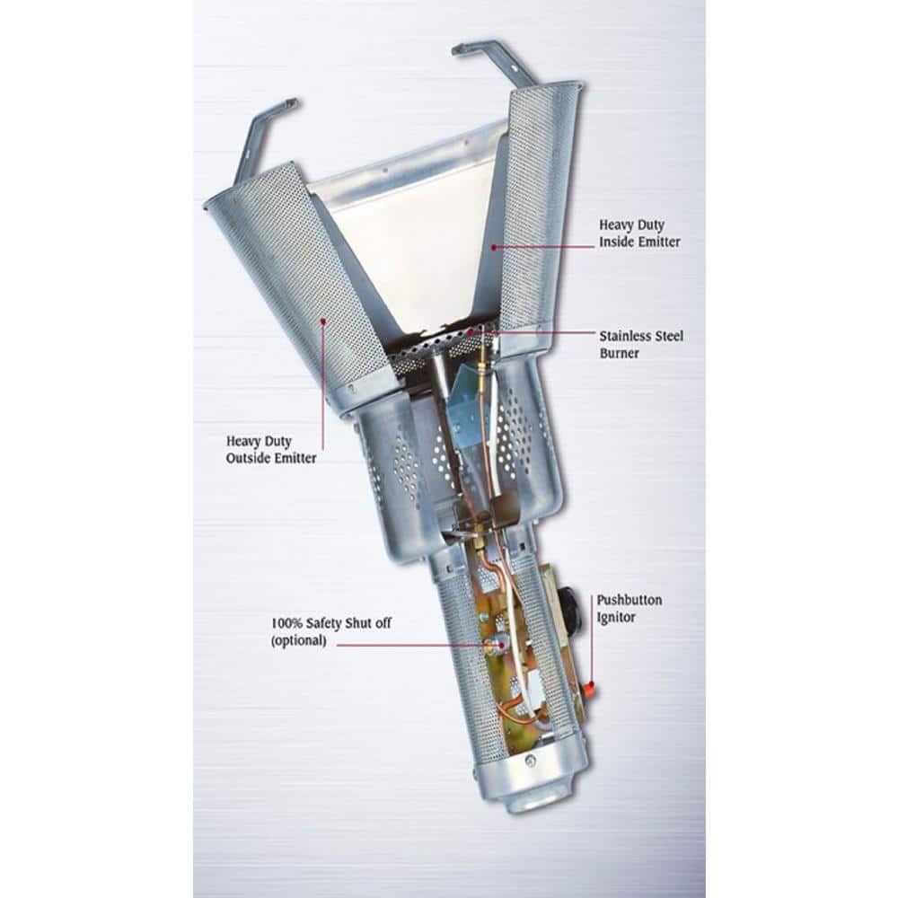 Stainless Steel Tall Commercial Propane Patio Heater