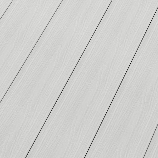 NewTechWood 1 in. x 6 in. x 8 ft. Icelandic Smoke White Solid Composite Decking Board, UltraShield Natural Cortes