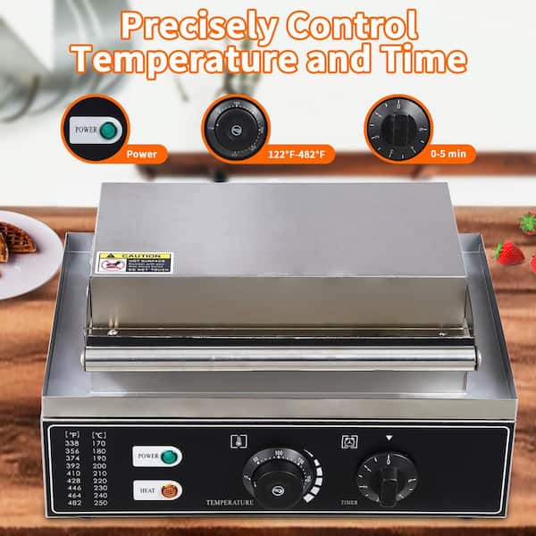 Garvee 1750-Watt Rectangle Waffle Stainless Steel Belgian Garvee 1750-Watt Rectangle Waffle Stainless Steel Belgian