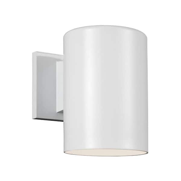 Generation Lighting Outdoor Cylinders White Outdoor Turtle Friendly Wall Cylinder Light