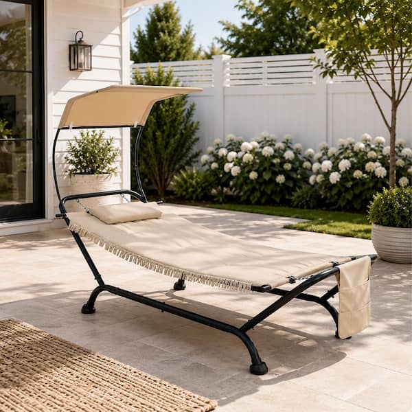 110 in x 47 in 450 lb Double Hammock Space Saving Steel Stand