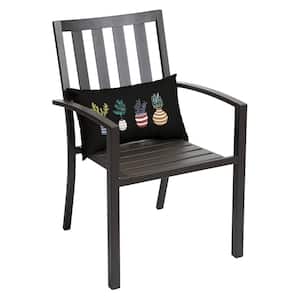 12 in. x 20 in. Potted Plants Rectangle Outdoor Lumbar Pillow (2-Pack)