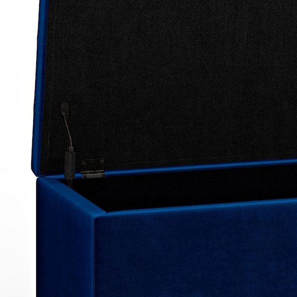 Providence Stanley Storage Ottoman, Navy Blue, Sold by at Home