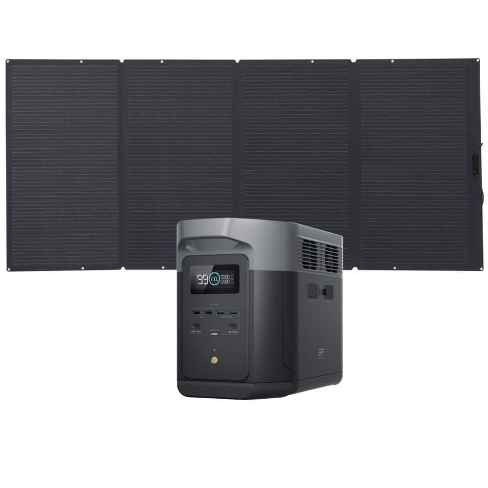 EcoFlow 2400W Output/4800W Peak Push-Button Start Battery