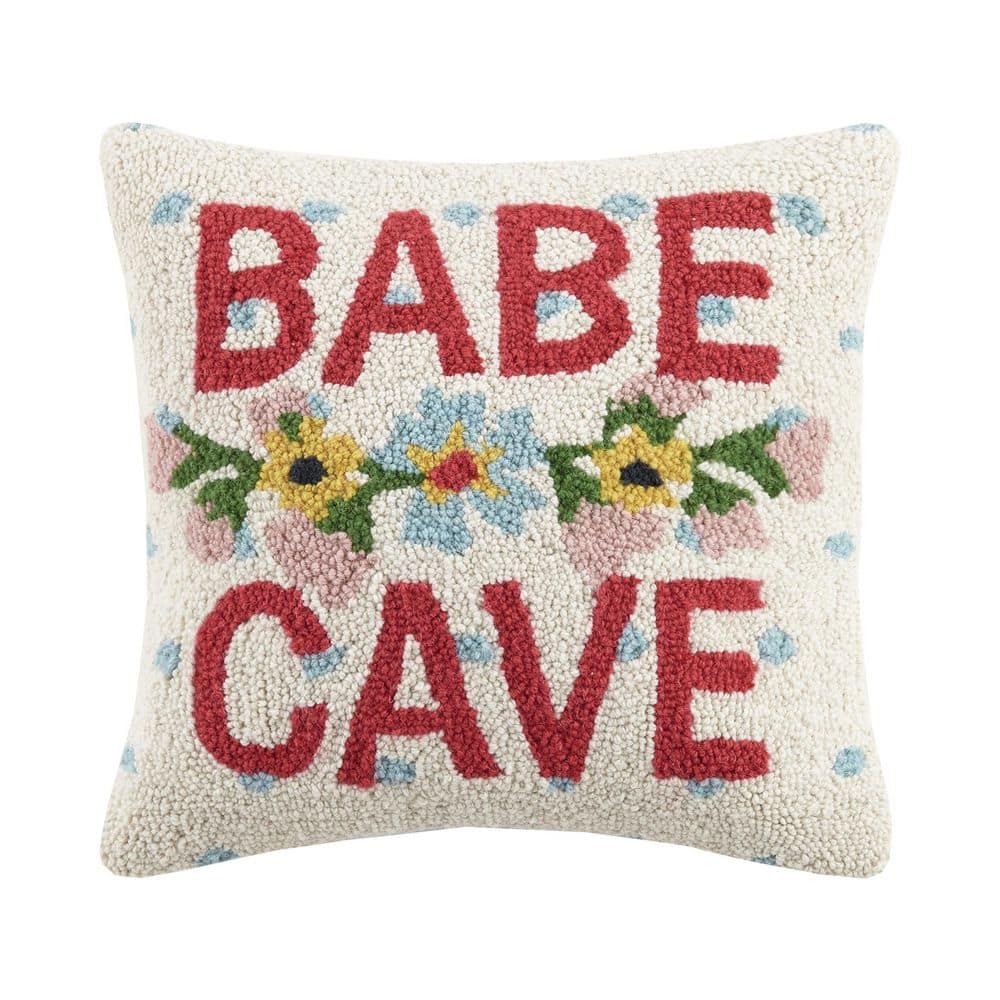 The Pillow Shoppe Babe Cave Wool Hook 16 in. x 16 in. Throw Pillow price history on PriceWatchPro