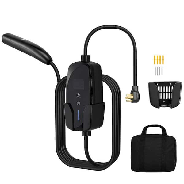 Level 2 Tesla Charger 40 Amp Adjustable Current 240V Home Electric Car EV Charger 25ft. Charging Cable NEMA 14-50P Plug